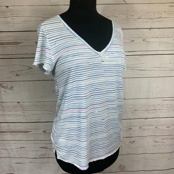 3/$25 Anthro | t.la striped tee - Picture 3 of 6